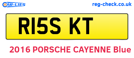 R15SKT are the vehicle registration plates.