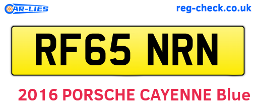 RF65NRN are the vehicle registration plates.