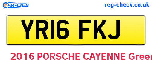 YR16FKJ are the vehicle registration plates.