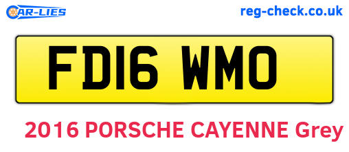 FD16WMO are the vehicle registration plates.