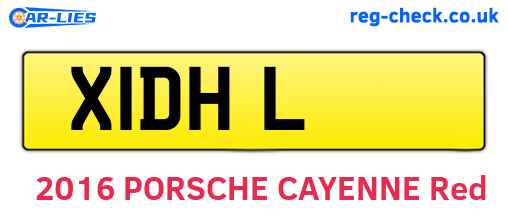 X1DHL are the vehicle registration plates.