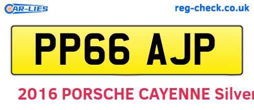 PP66AJP are the vehicle registration plates.
