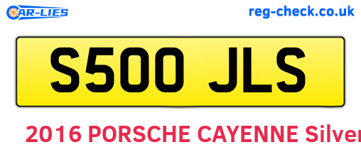 S500JLS are the vehicle registration plates.