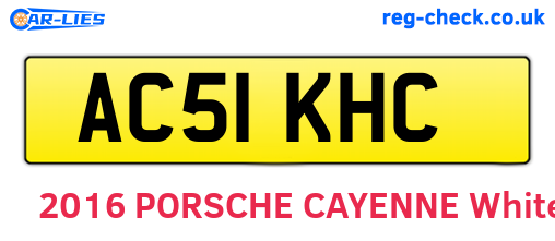 AC51KHC are the vehicle registration plates.