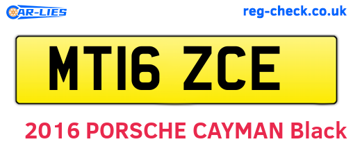 MT16ZCE are the vehicle registration plates.