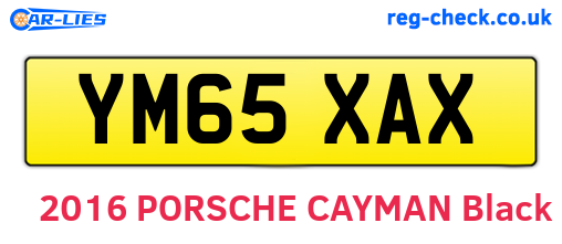 YM65XAX are the vehicle registration plates.