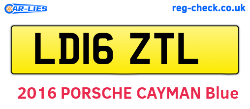 LD16ZTL are the vehicle registration plates.