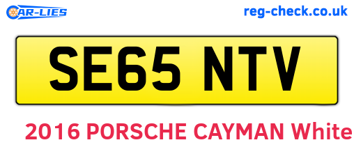 SE65NTV are the vehicle registration plates.
