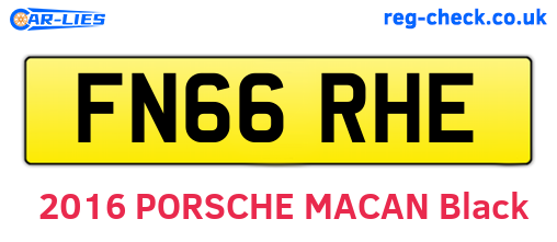FN66RHE are the vehicle registration plates.