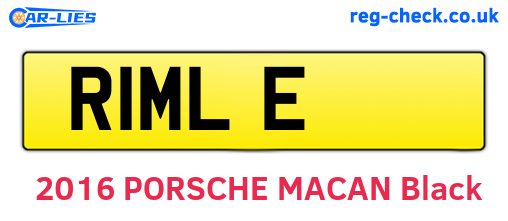 R1MLE are the vehicle registration plates.