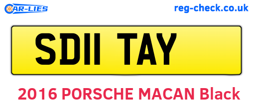 SD11TAY are the vehicle registration plates.