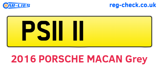 PS1111 are the vehicle registration plates.