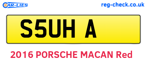 S5UHA are the vehicle registration plates.