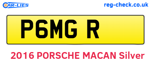 P6MGR are the vehicle registration plates.