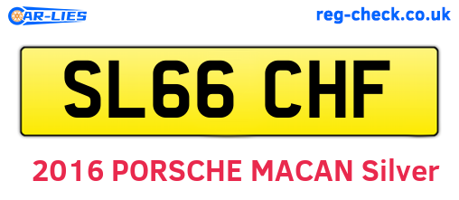 SL66CHF are the vehicle registration plates.