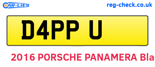 D4PPU are the vehicle registration plates.