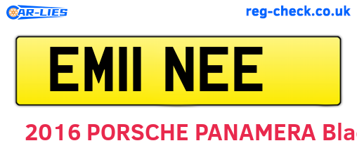 EM11NEE are the vehicle registration plates.
