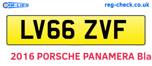 LV66ZVF are the vehicle registration plates.