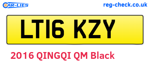 LT16KZY are the vehicle registration plates.