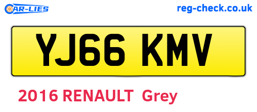 YJ66KMV are the vehicle registration plates.