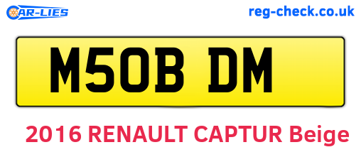 M50BDM are the vehicle registration plates.