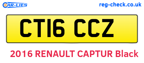 CT16CCZ are the vehicle registration plates.
