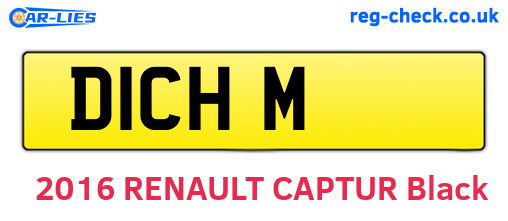 D1CHM are the vehicle registration plates.