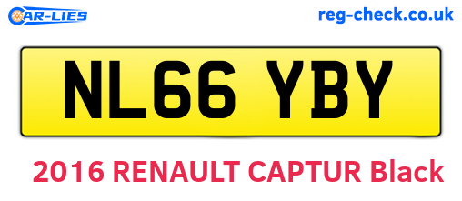 NL66YBY are the vehicle registration plates.