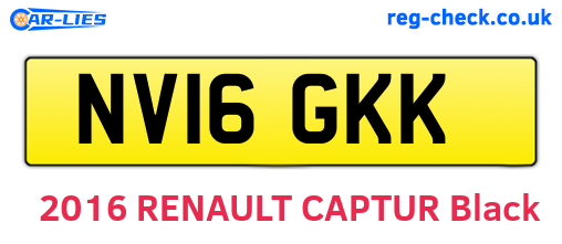 NV16GKK are the vehicle registration plates.