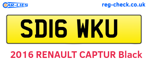 SD16WKU are the vehicle registration plates.