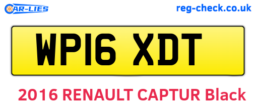 WP16XDT are the vehicle registration plates.