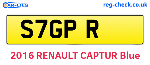 S7GPR are the vehicle registration plates.