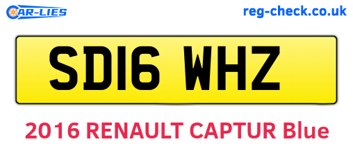 SD16WHZ are the vehicle registration plates.
