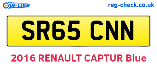 SR65CNN are the vehicle registration plates.