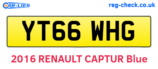YT66WHG are the vehicle registration plates.