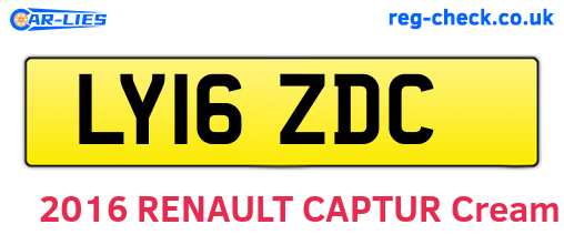 LY16ZDC are the vehicle registration plates.