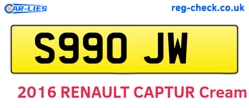 S99OJW are the vehicle registration plates.