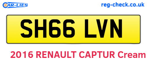 SH66LVN are the vehicle registration plates.