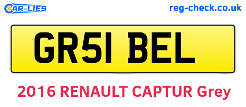 GR51BEL are the vehicle registration plates.
