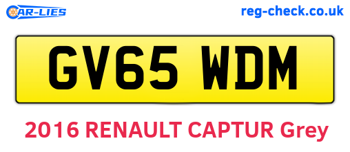 GV65WDM are the vehicle registration plates.