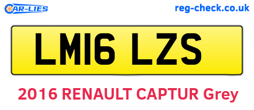 LM16LZS are the vehicle registration plates.
