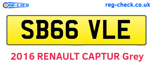 SB66VLE are the vehicle registration plates.