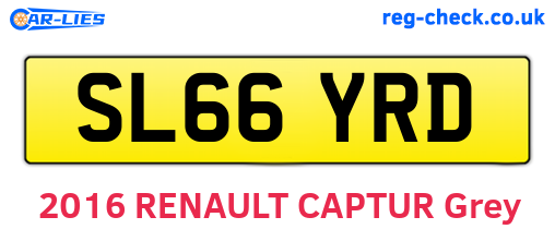 SL66YRD are the vehicle registration plates.
