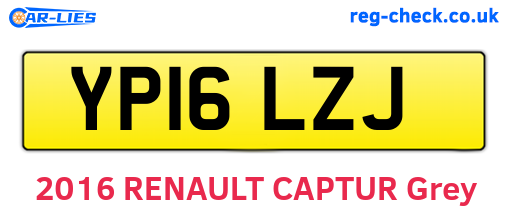 YP16LZJ are the vehicle registration plates.