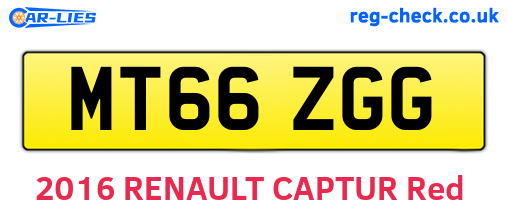 MT66ZGG are the vehicle registration plates.