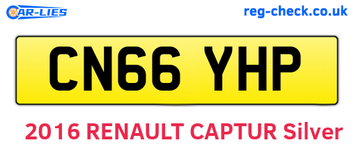 CN66YHP are the vehicle registration plates.