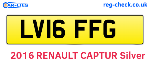 LV16FFG are the vehicle registration plates.