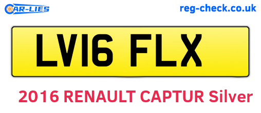 LV16FLX are the vehicle registration plates.