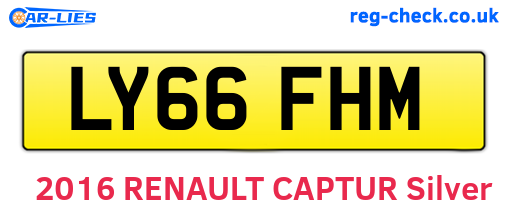 LY66FHM are the vehicle registration plates.