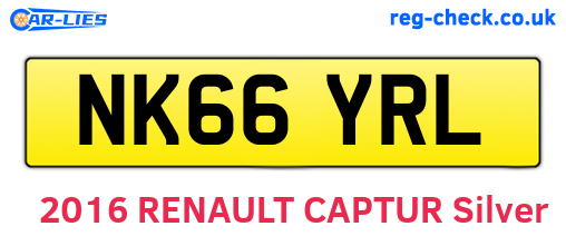 NK66YRL are the vehicle registration plates.